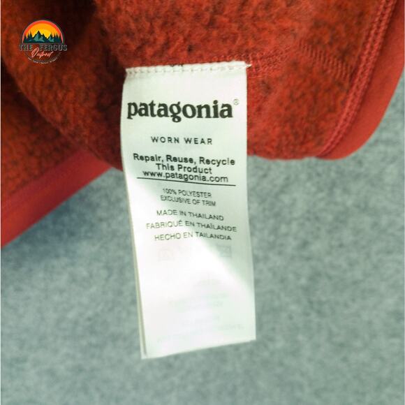 Patagonia Pullover Sweater Red Better Sweater 1/4 Zip Gorpcore Prep Men's Large - Picture 10 of 11